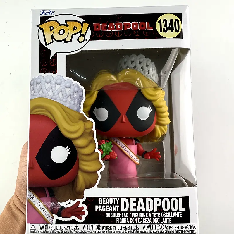 Original Marvel Movies Deadpool (Beauty Pageant) Deadpool #1340 Vinly Action Figures Toys Collectible Dolls Gifts for Kids