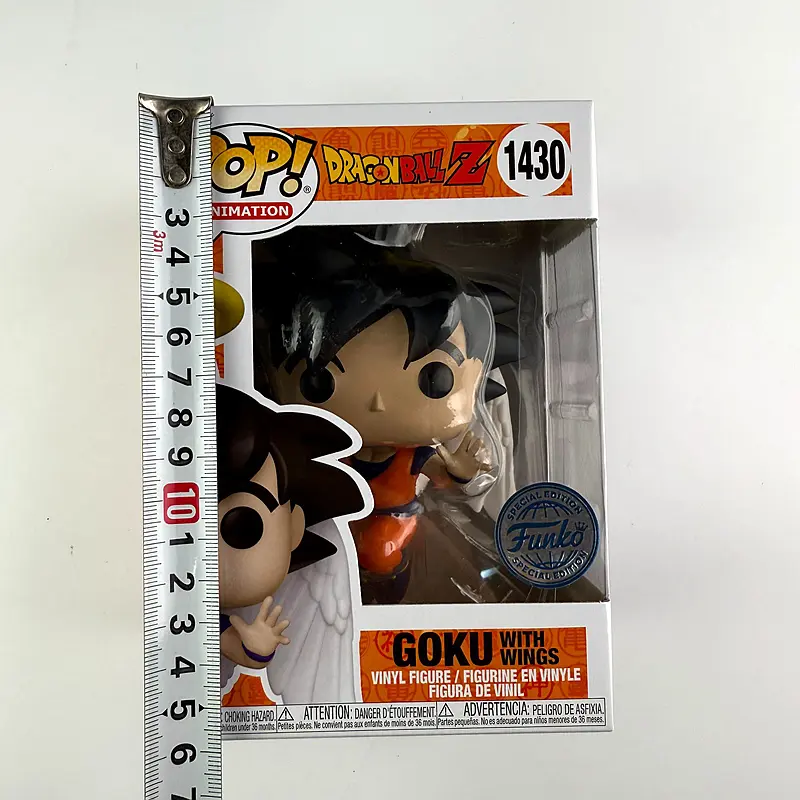 Original Funko POP Dragon Balls Z Goku with wings 1430# Action Figure Collection Limited Model Toys Child Gift