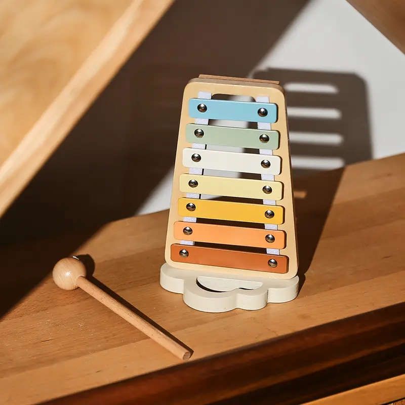 Wooden Montessori Musical Instruments Baby Music Enlightenment Educational Toys Newborn Xylophone Suona Rattle Ringing Toy Gift