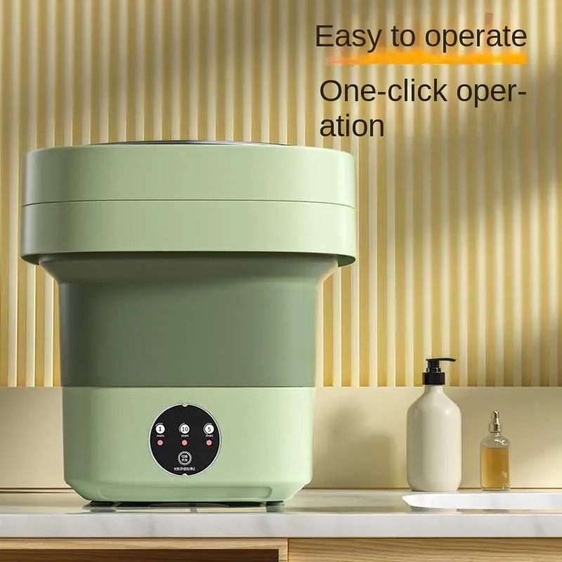 Foldable Mini Washing Machine Portable Mini Socks Underwear Panties Washing Machine Big Capacity 3 Models With Spinning Dry