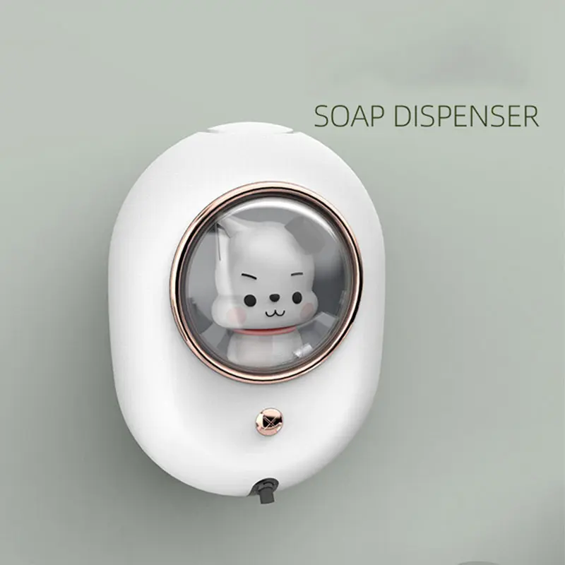 New Soap Dispenser Cute Pet Automatic Hand Washing Machine With The Lamp Wall-Mounted Induction Foam Soap Dispenser For Home