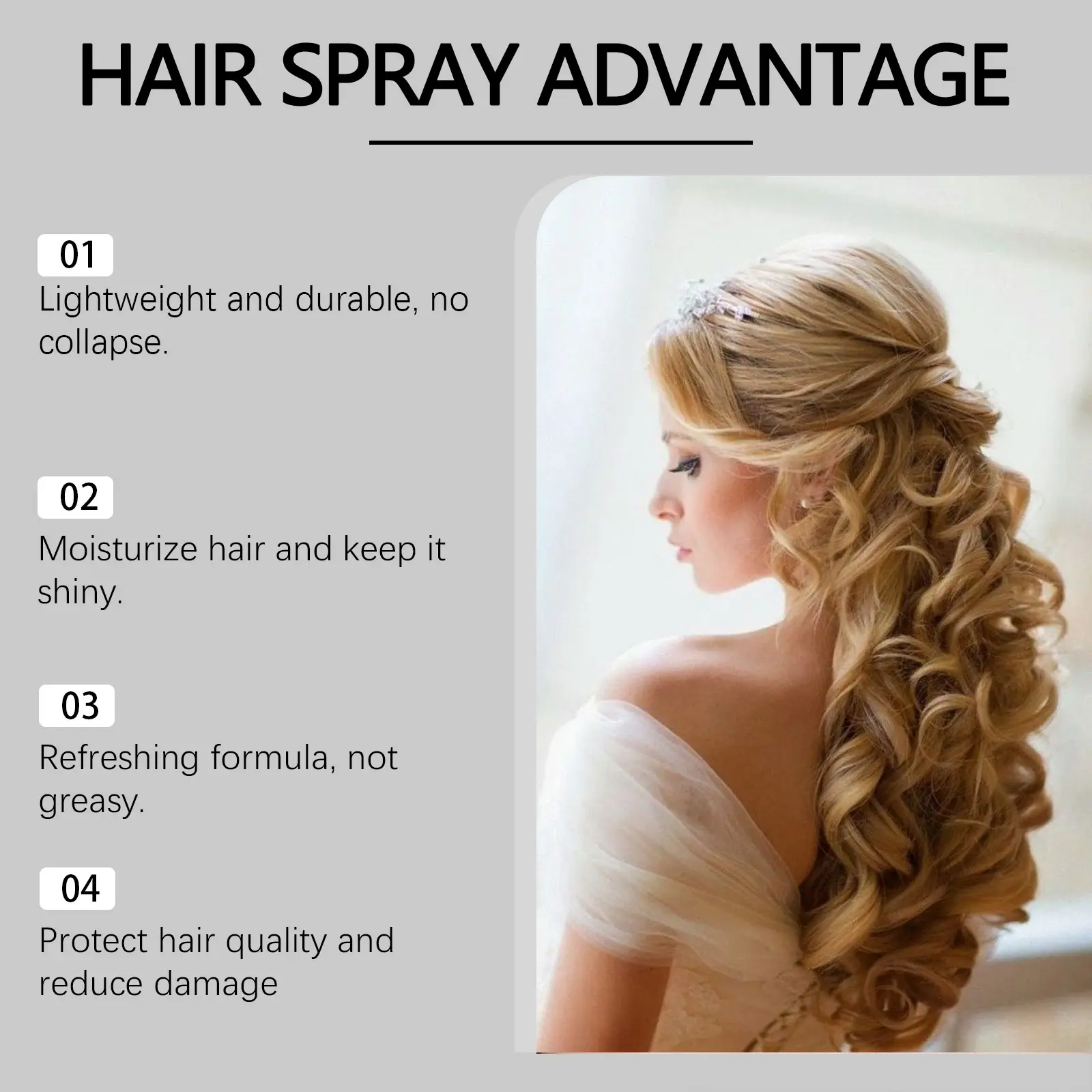 100ml SEVICH Hair Fiber Styling Hair Holding Spray New Style Hair Spray Thickening Mist for Men and Women