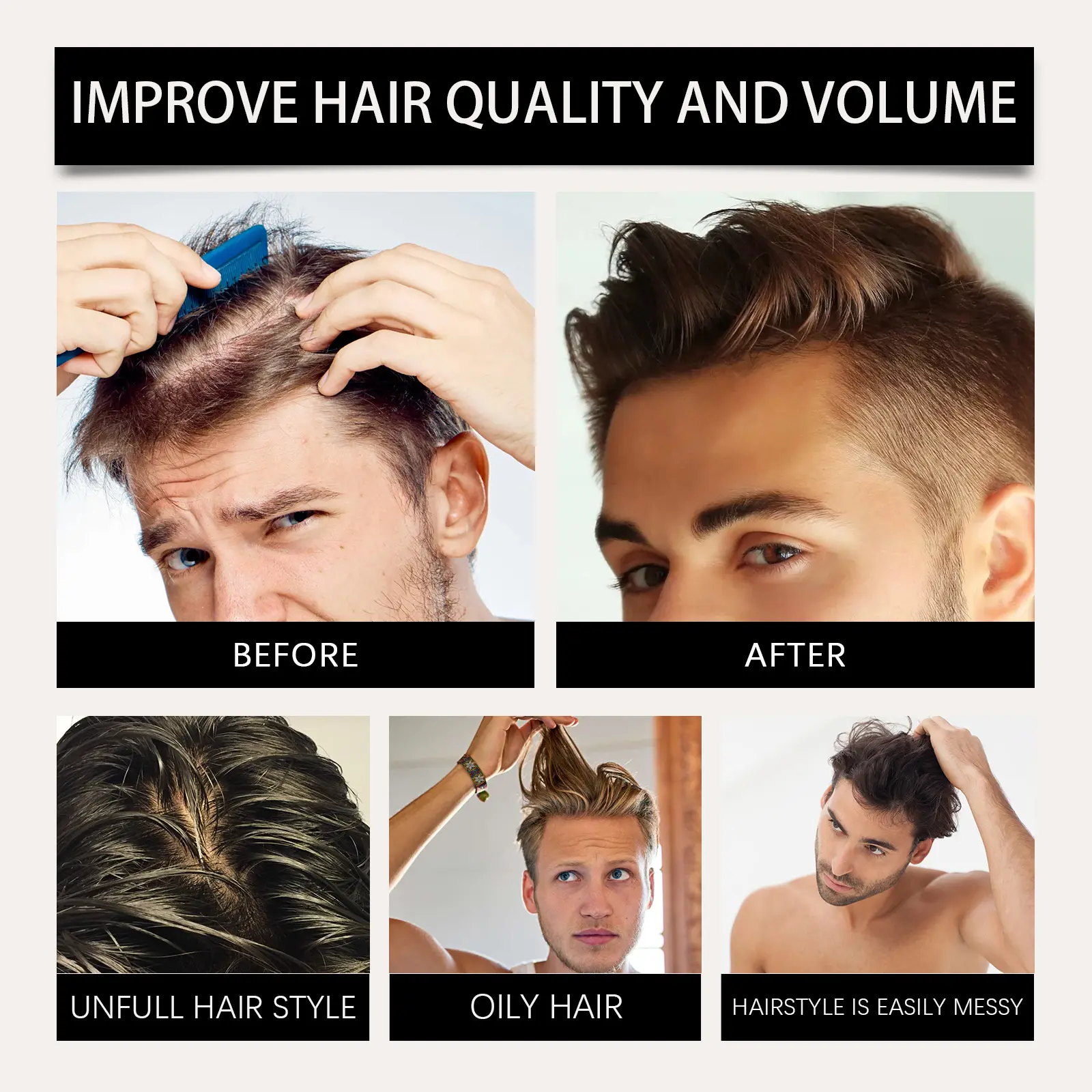 Keratin Hair Volumizing Powder Strong Holding Improve Regrowth Styling Increase Fluffy Keep Refresh Hair Building Fiber Powders