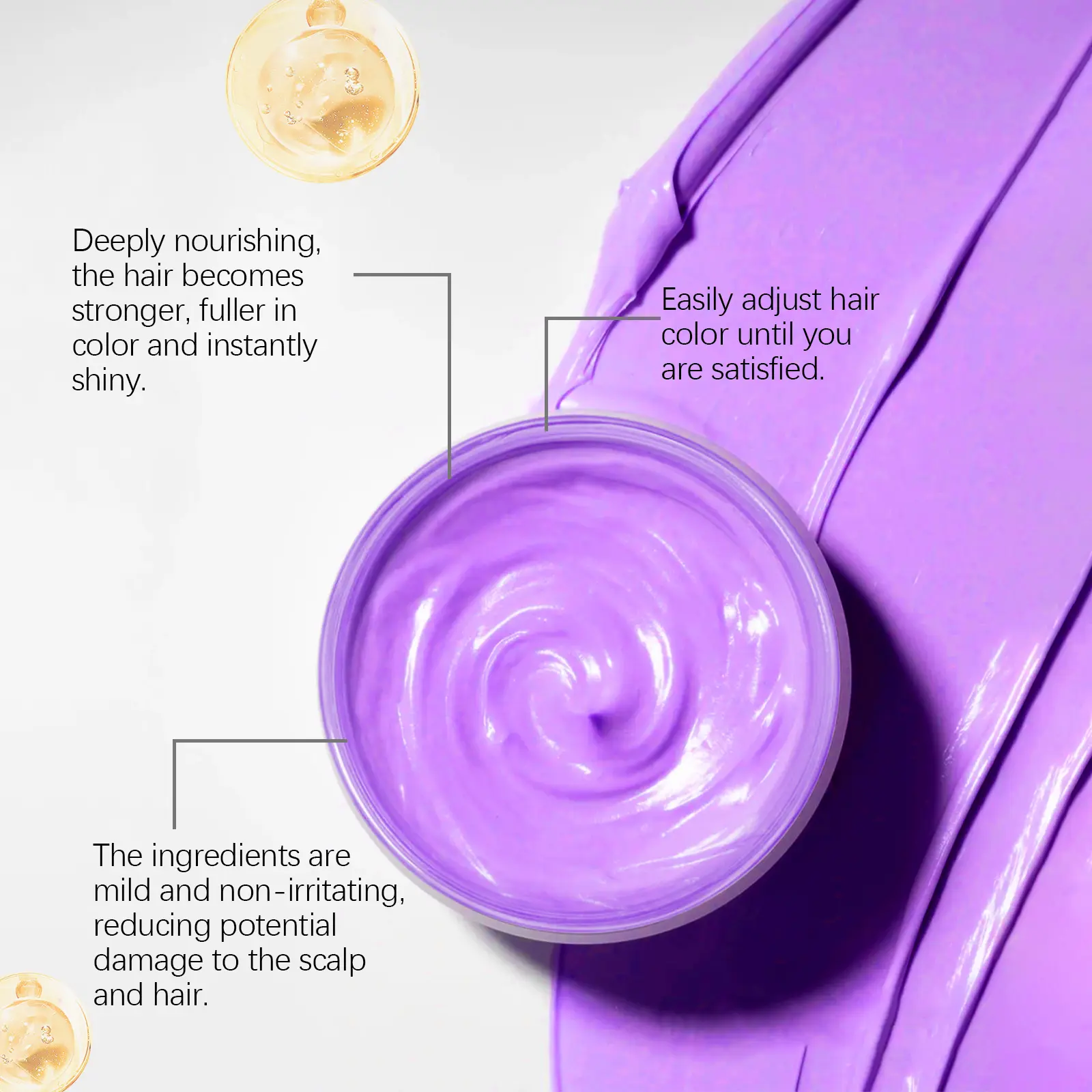 Hoegoa Magic Hair Wax series Colorful hair Color herbal gentle moisturizing and easy color to add luster to hair