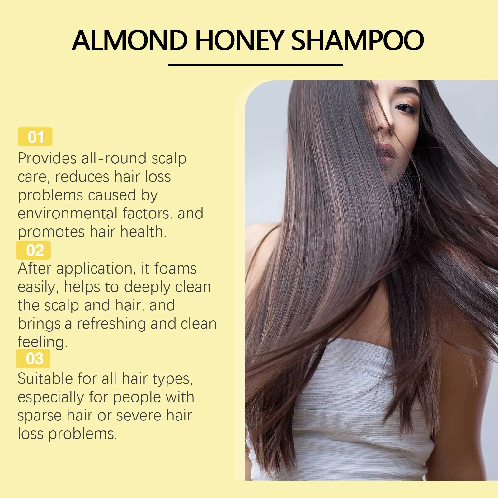 Hoegoa Rice Shampoo Rice essence Shampoo Repairs scalp, moisturizes, cleanses, nourishes, and smoothes