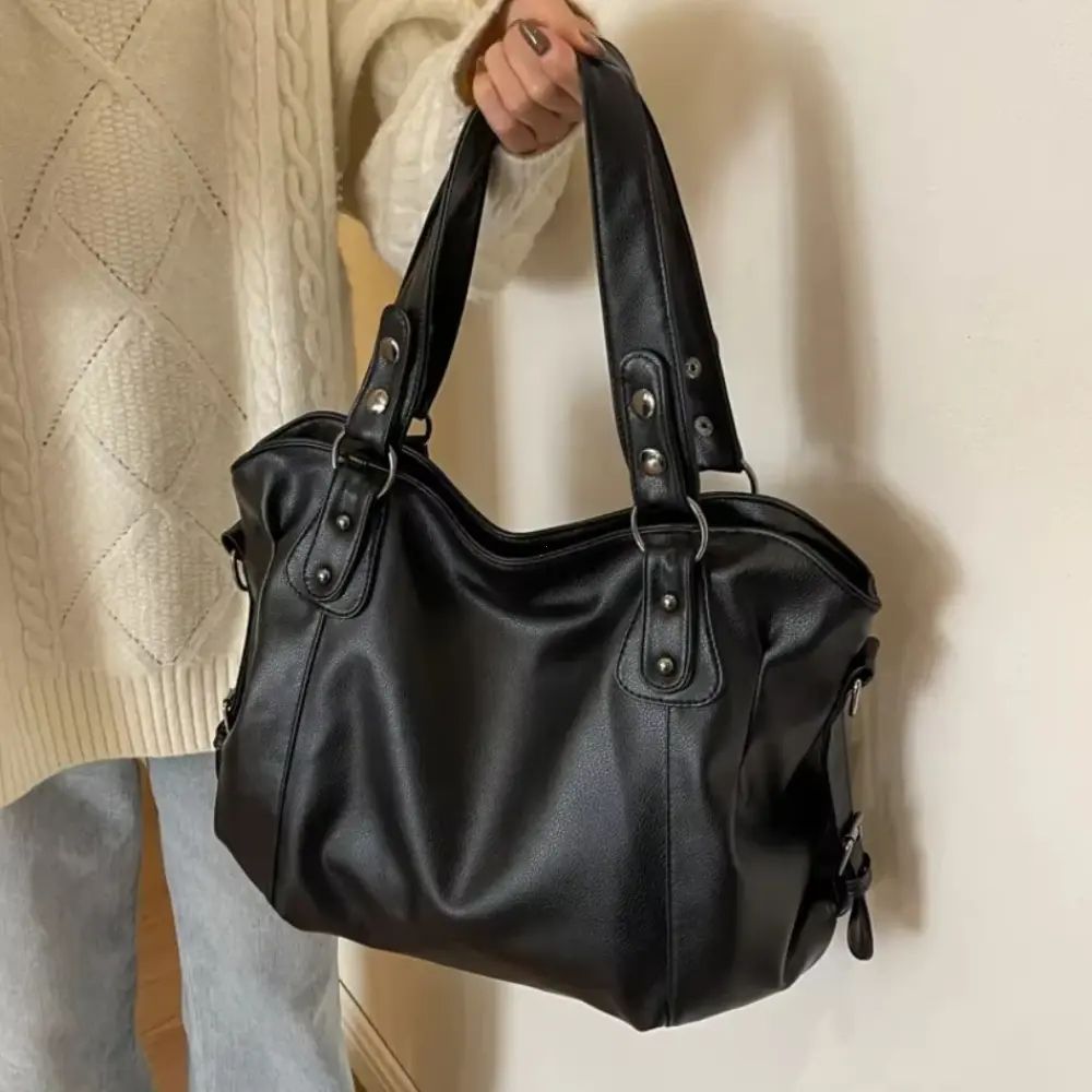 Female Hobo Handbag Large Capacity Soft Leather Shoulder Bags Big Stylsih Tote Bag Ladies Hobos Messenger Bags Women Сумочки