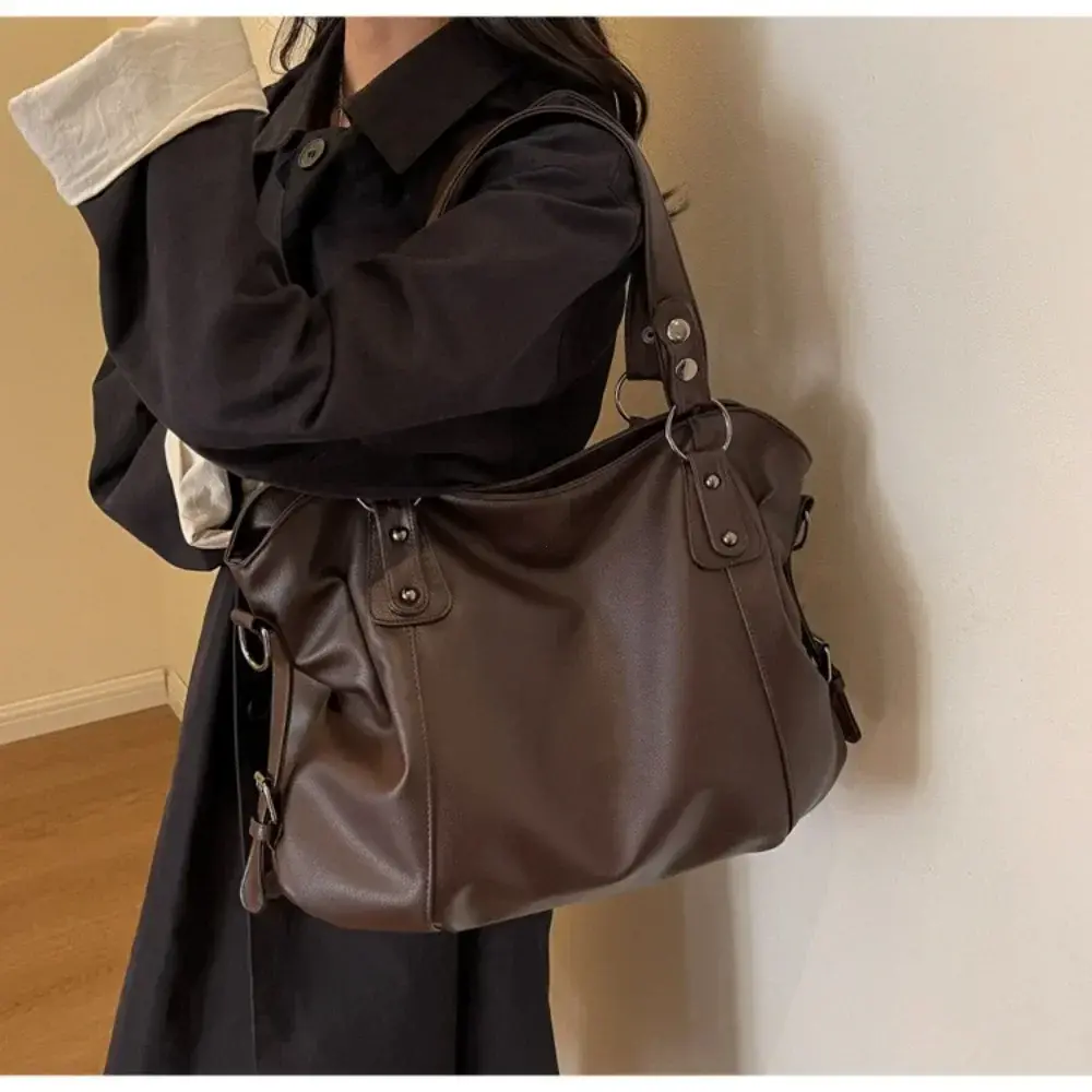 Female Hobo Handbag Large Capacity Soft Leather Shoulder Bags Big Stylsih Tote Bag Ladies Hobos Messenger Bags Women Сумочки