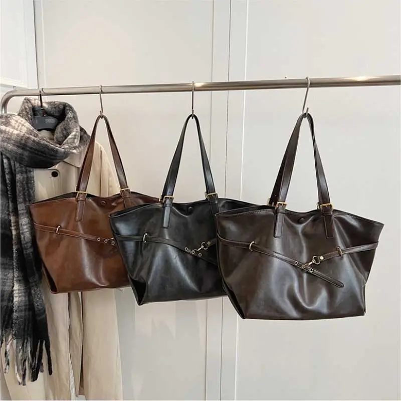 French Style Winter Women Shoulder Bag 2025 Y2K Lady Ita Bag Vintage Female Commuting Handbags Travel Tote Bags Clutch Purse