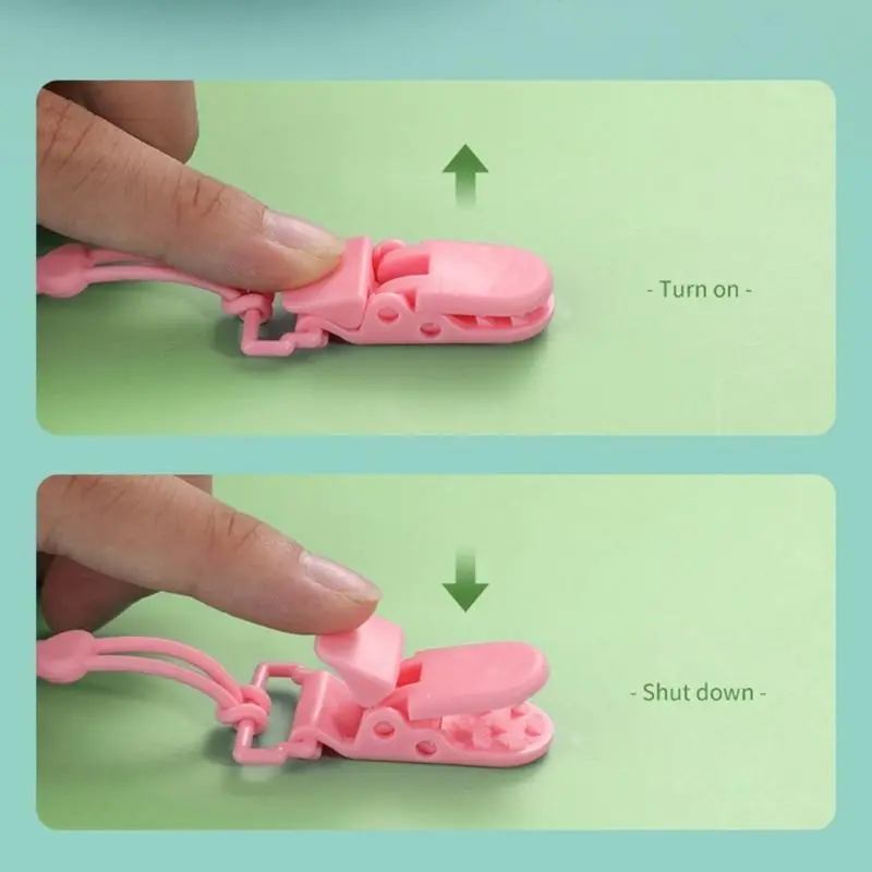 M76C Baby Soother Anti-drop Chain Silicone Pacifier Strap Lost Prevent Teether Chain