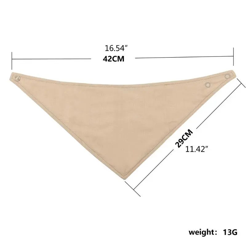 M76C Reversible Baby Bib Skin-friendly Cotton Lightweight Feeding Bib for Infant