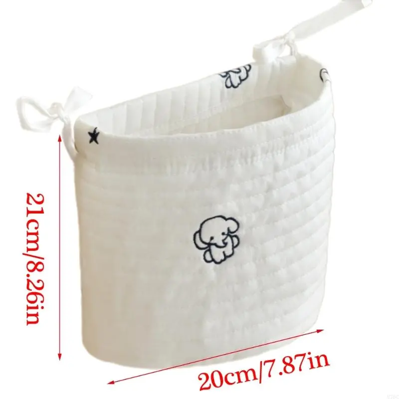 Portable Baby Care Essentials Hanging Organizers Crib Storage Cradle Baby Crib Organizer Diaper Bag cotton Baby Bed Accessories