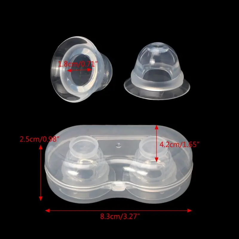 2pcs Silicone Nipple Sucking Corrector Pregnant Women Flat Retraction Puller Breast Shaper Nipple Breast Correction