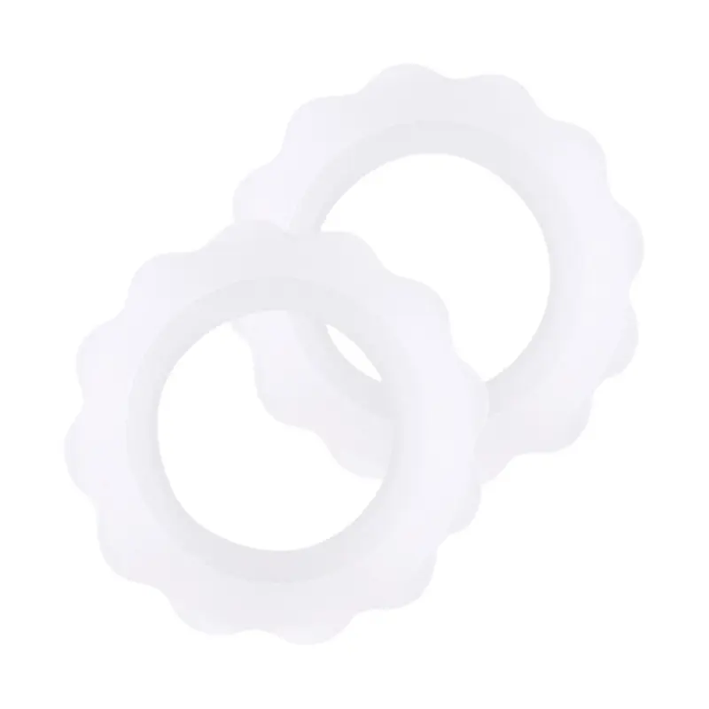 2pc Silver Nursing Cups Covers Silcone Rings Newborn Essentials Must Haves Breastfeeding Nipple Nursing Accessories