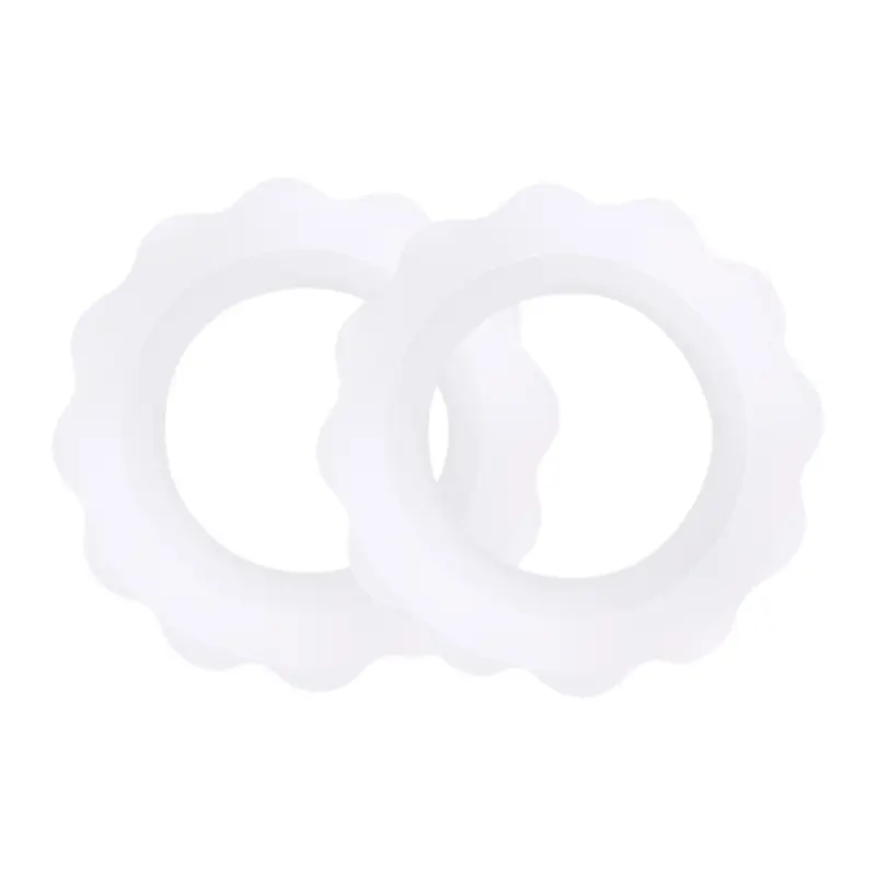 2pc Silver Nursing Cups Covers Silcone Rings Newborn Essentials Must Haves Breastfeeding Nipple Nursing Accessories