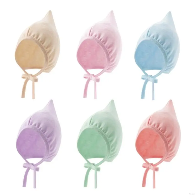 Cute Baby Hat Cotton Newborn Elf Hat Infant Beanie Hats for Girls Boy Bonnet Spring Autumn Korean Toddler Cap Accessories 0-12M