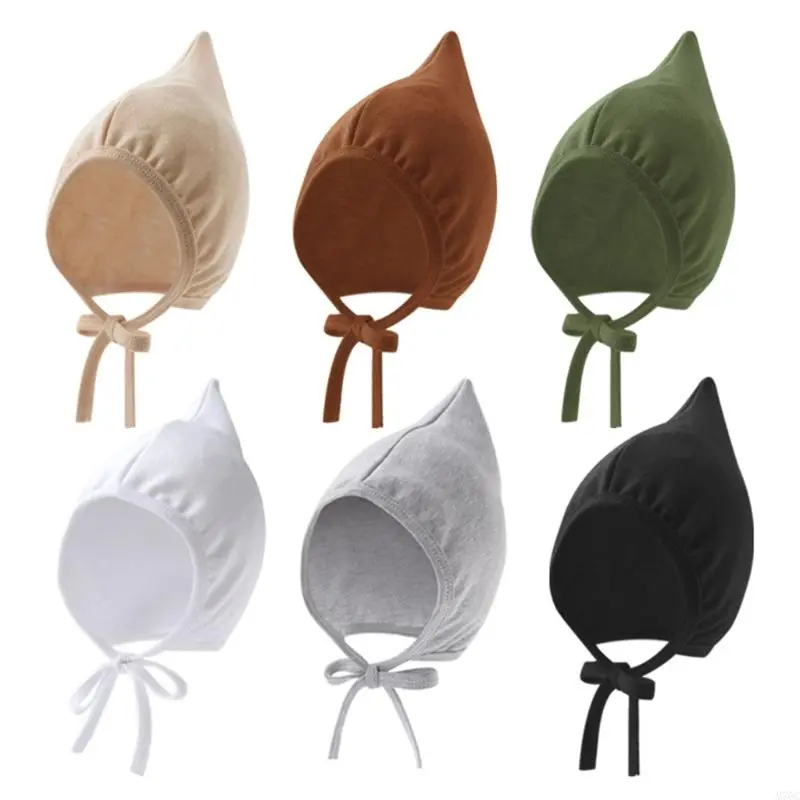 Cute Baby Hat Cotton Newborn Elf Hat Infant Beanie Hats for Girls Boy Bonnet Spring Autumn Korean Toddler Cap Accessories 0-12M