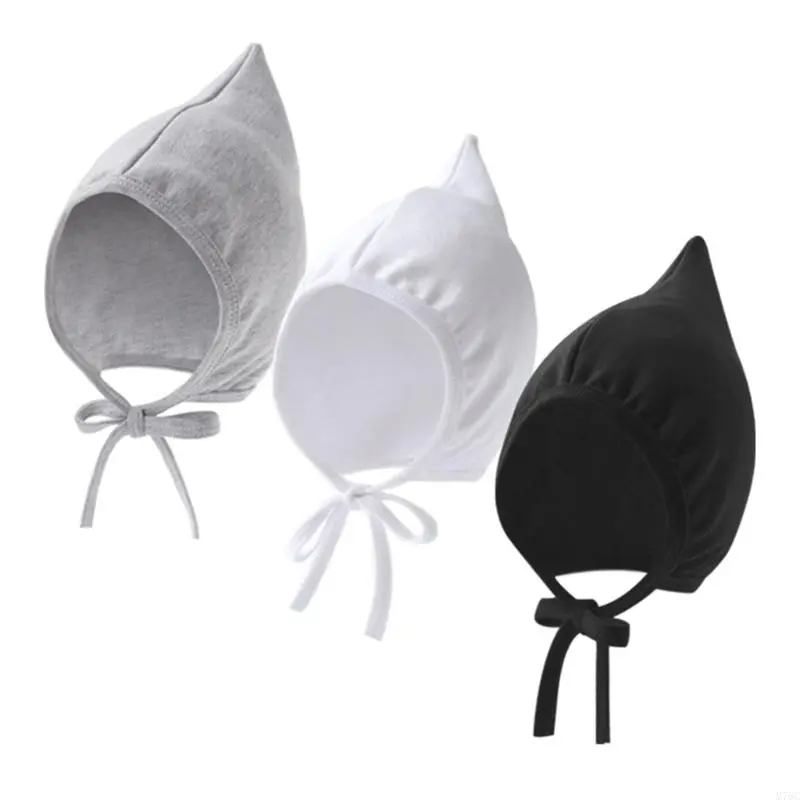 Cute Baby Hat Cotton Newborn Elf Hat Infant Beanie Hats for Girls Boy Bonnet Spring Autumn Korean Toddler Cap Accessories 0-12M
