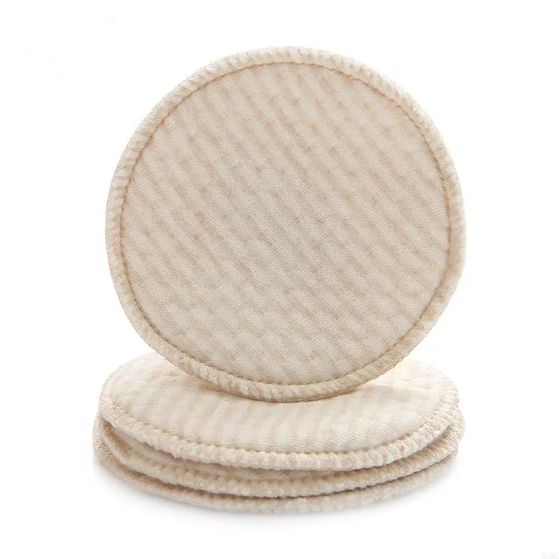4pcs Reusable Nursing Breast Pads Washable Soft Absorbent Baby Breastfeeding Breast Cotton Pads for Pregnant Women