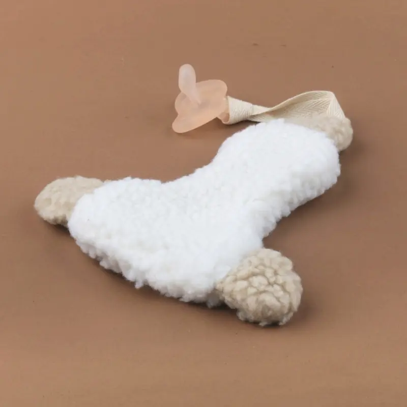 Handmade Plush Goose Duck Baby Pacifier Clip Chain Pendant Korean Cartoon Newborn Dummy Nipples Holder Clips Toys Baby Accessori