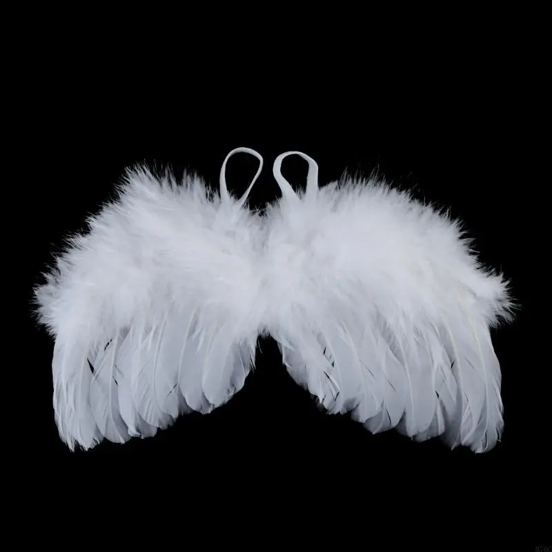 2pcs/lot Newborn Baby Angel Feather Wings with Headband Infant Outfit Photo Props Halloween Costume Unisex