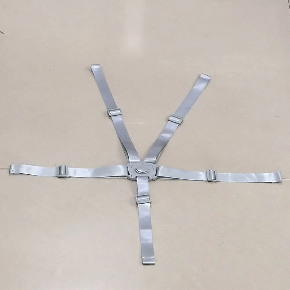 Children's Dining Chair Safety Belt 5 Point Baby High Chair Harness Adjustable Baby Seat Belt for Pushchairs Pram Buggy