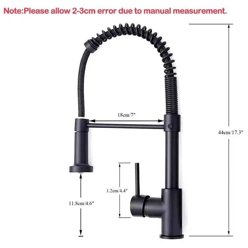 Pull Down Kitchen Faucet Sing Handle Hot Cold Water Mixer Tap 360° Swivel Dual Function Nozzle Kitchen Sink Tap Crane