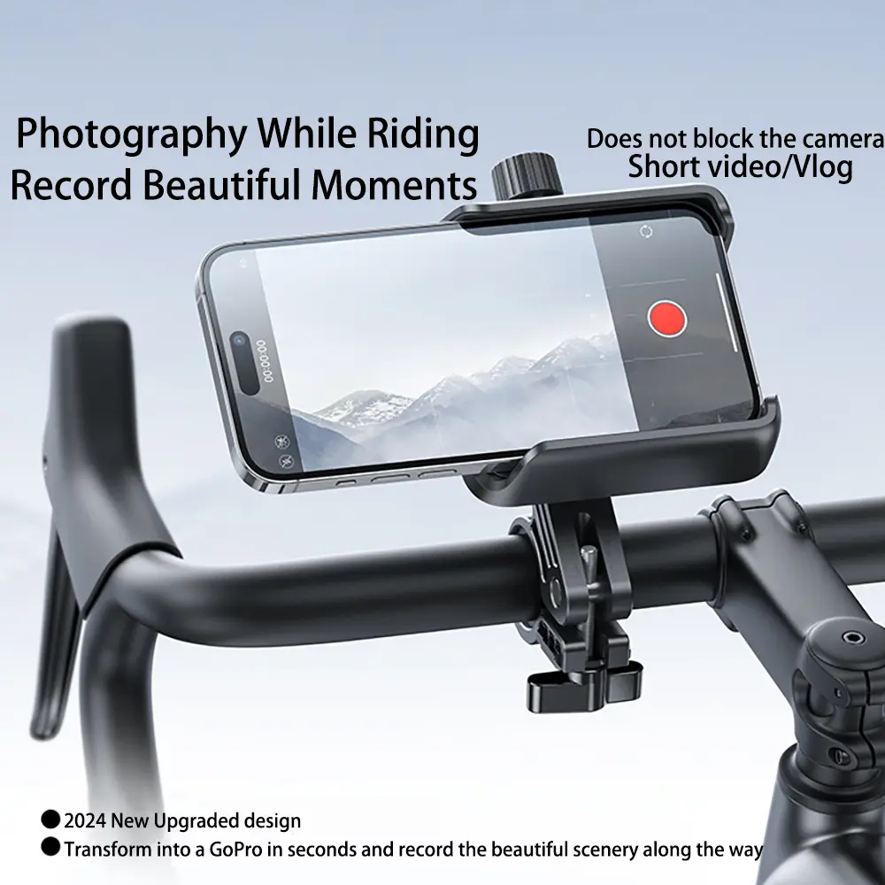 Motorcycle Phone Holder Motorbike Mirror Mobile Stand Bike 360° View Bicycle Phone Holder GPS Clip Cellphone Handlebar Mount