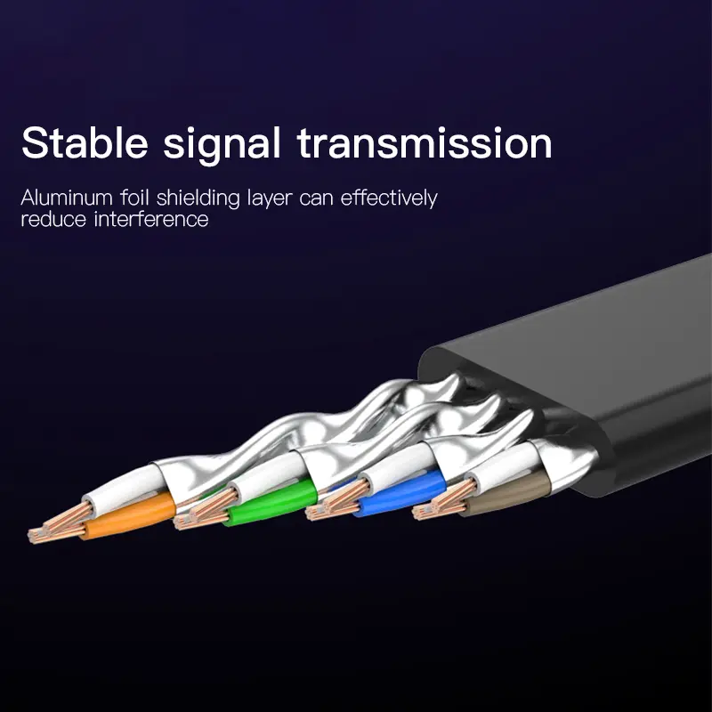 CAT7 Ethernet Cable 10Gbps High Speed Round Lan Cable SFTP RJ45 Network Cable Internet Cord for Router Modem PC PS4 Patch Cable