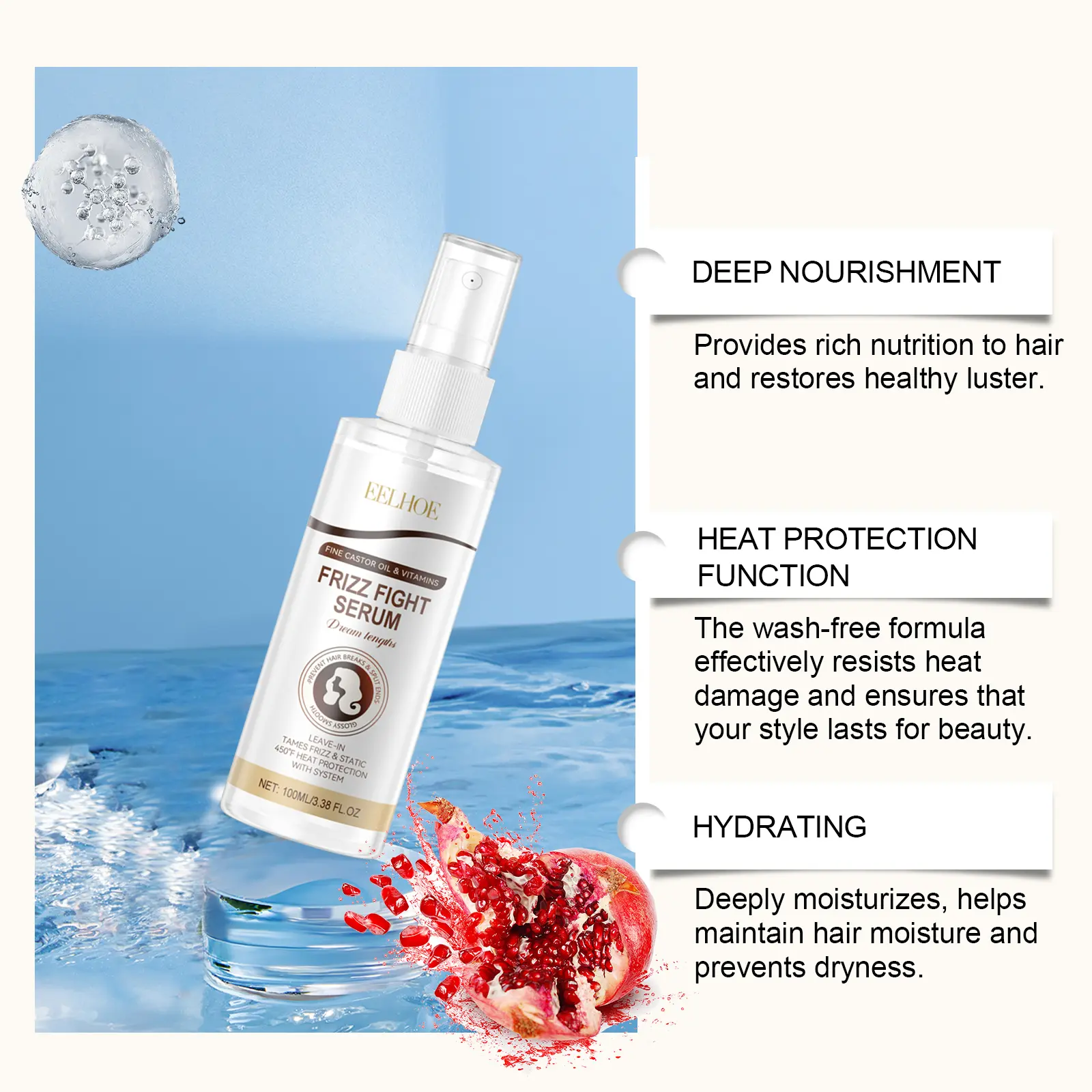 Collagen Shampoo Remove Dandruff Relieve Itching Dry Hair Deep Cleaning Shampoo Hyaluronic Acid Moisturizing Hair Care Shampoo