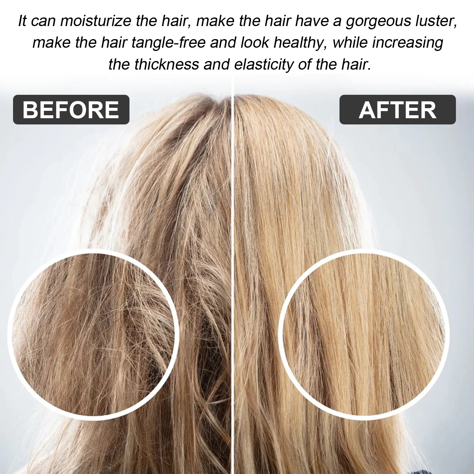 Hair Straightening Cream Repair Damaged Frizzy Hair Restore Soft Smooth Shiny Hair Moisturizing Keratin Protein Correction Cream