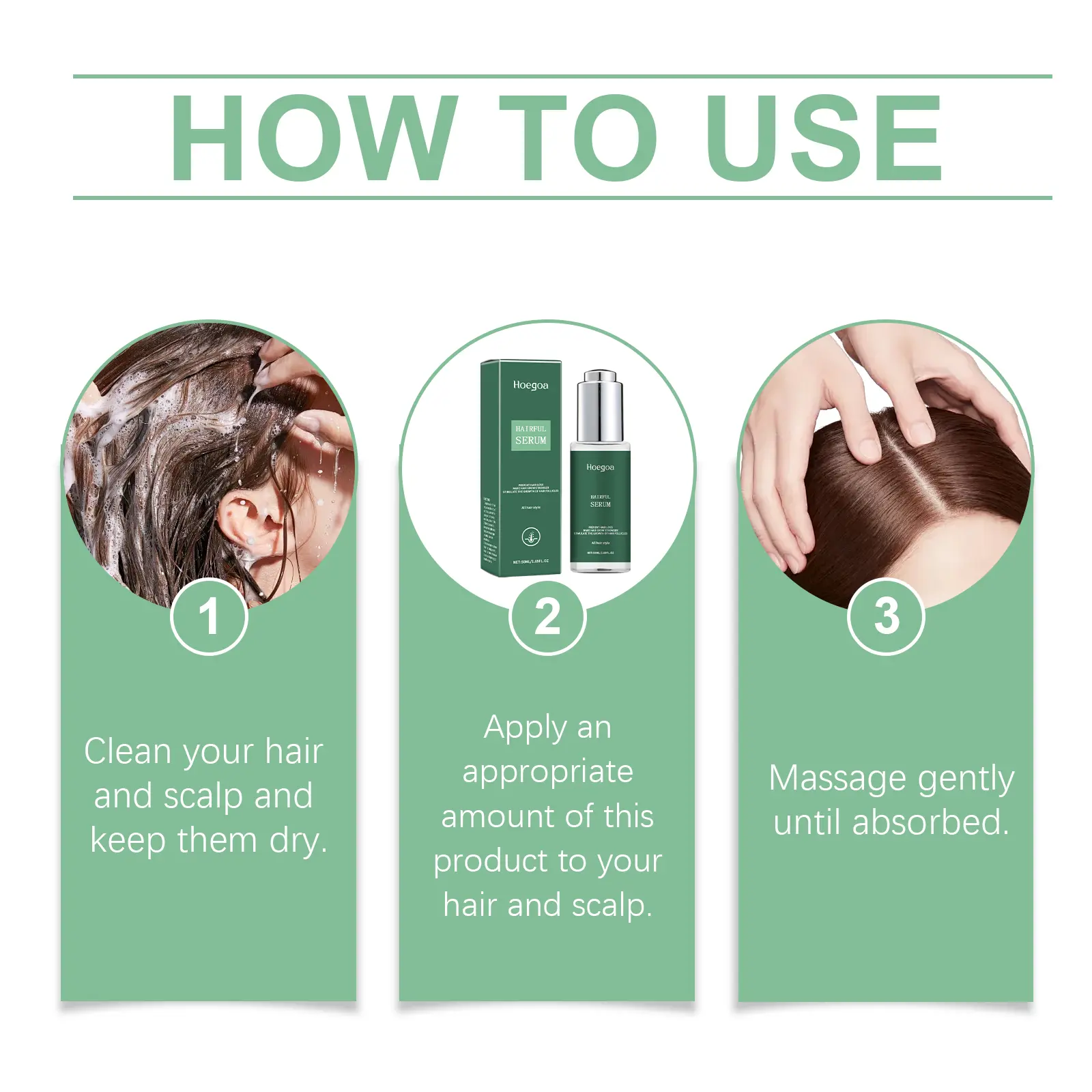 Hairful Serum Hair Conditioners Pevent Hairs Loss Make Hair Grow Stronger Stilulate The Growth of Hairs Follocles Anti Hair Loss