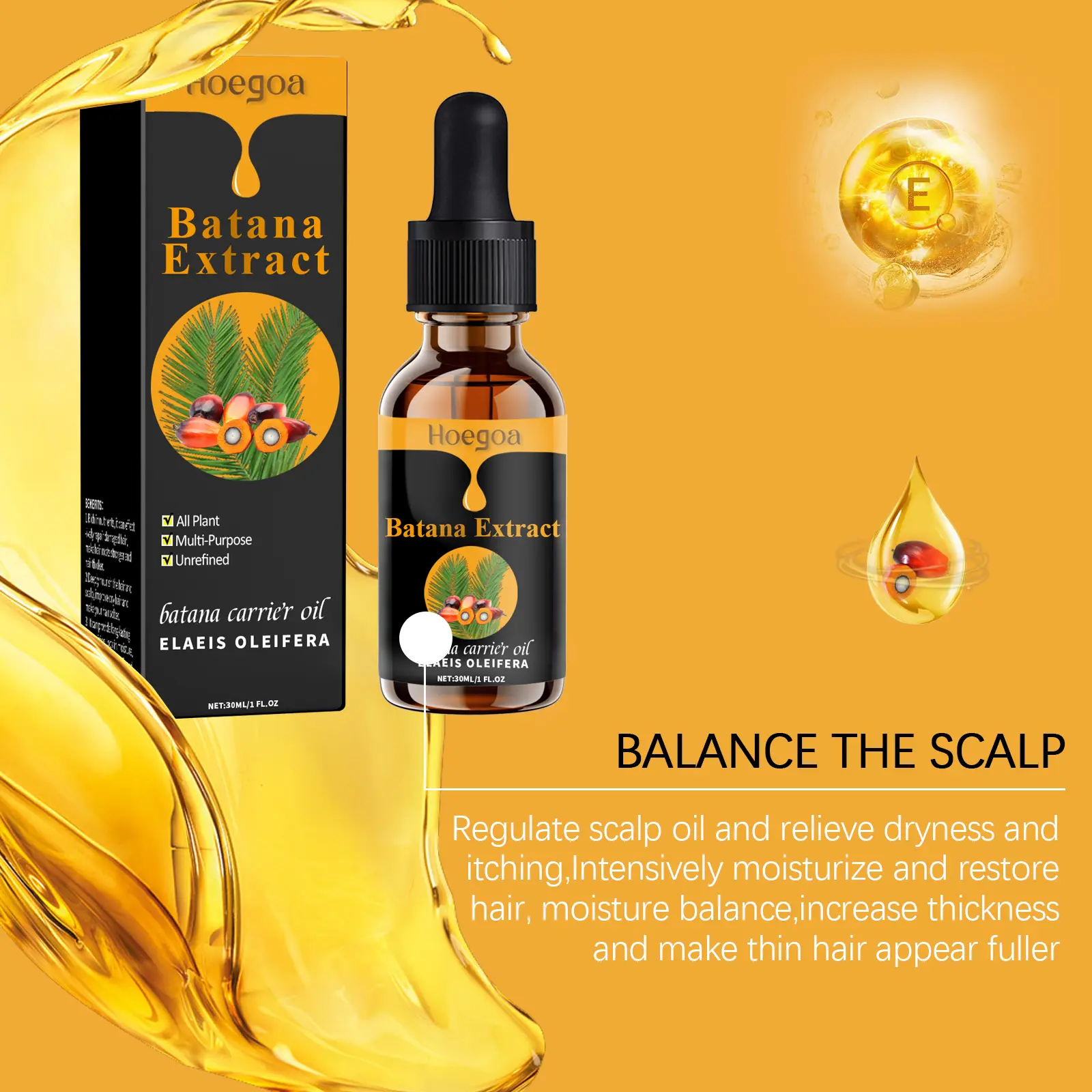 Natural Batana Oil Repair Hair Essence Treatments Moisturize And Repair Hair Root Promotes Hair Wellness Enhances Hair Care