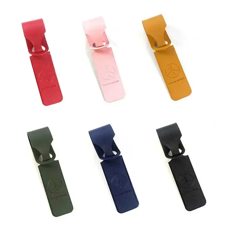 1PC PU Leather Luggage Tag Creative Baggage Suitcase Identifier ID Addres Holder Boarding Tags Portable Label Travel Accessories