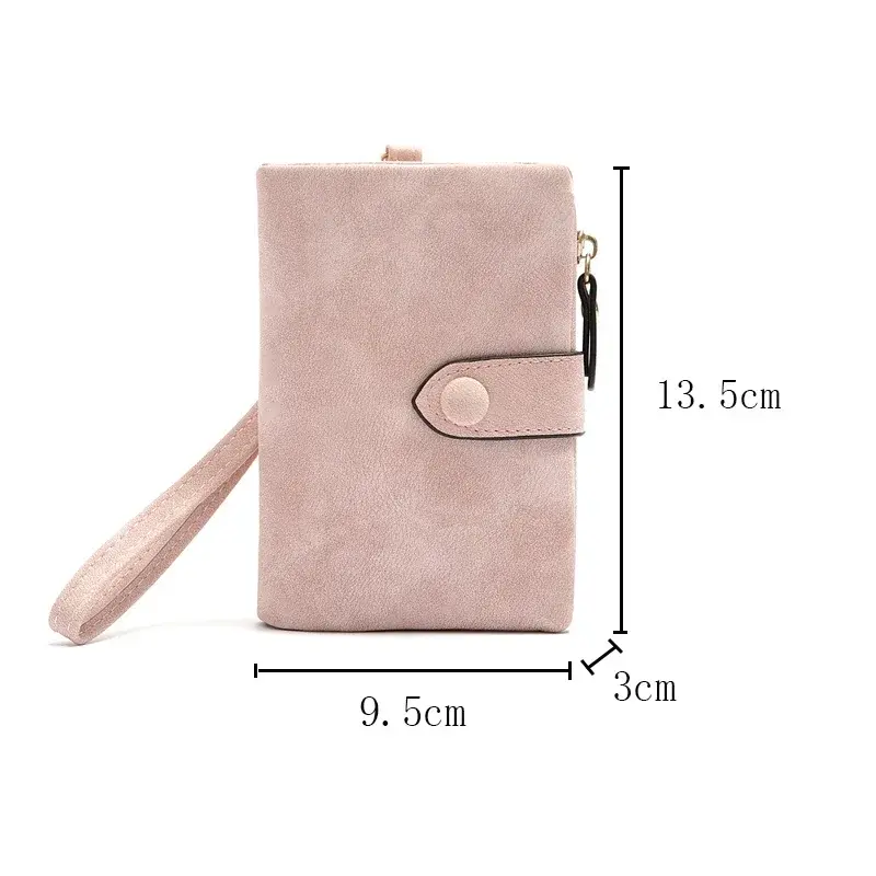 Leather Women Wallets Coin Pocket Hasp Card Holder Money Bags Casual Long Ladies Clutch Phone Purse 6 Color