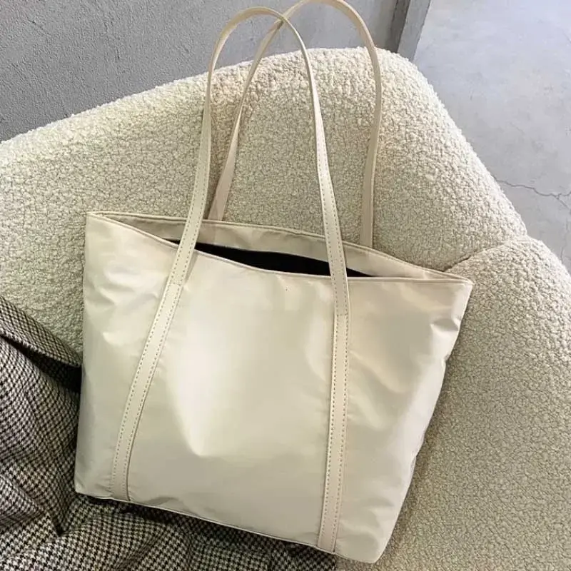 Simple Oxford Shoulder Bag Handbag Top Handle Totes Female Large Capacity Shopping Street Zipper Bags for Women Handbag Tote Bag