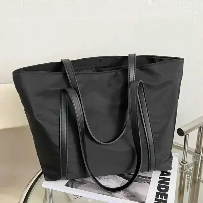 Simple Oxford Shoulder Bag Handbag Top Handle Totes Female Large Capacity Shopping Street Zipper Bags for Women Handbag Tote Bag