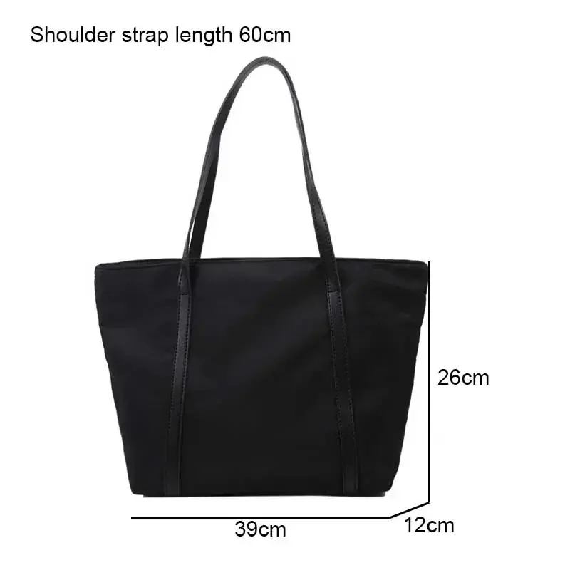 Simple Oxford Shoulder Bag Handbag Top Handle Totes Female Large Capacity Shopping Street Zipper Bags for Women Handbag Tote Bag