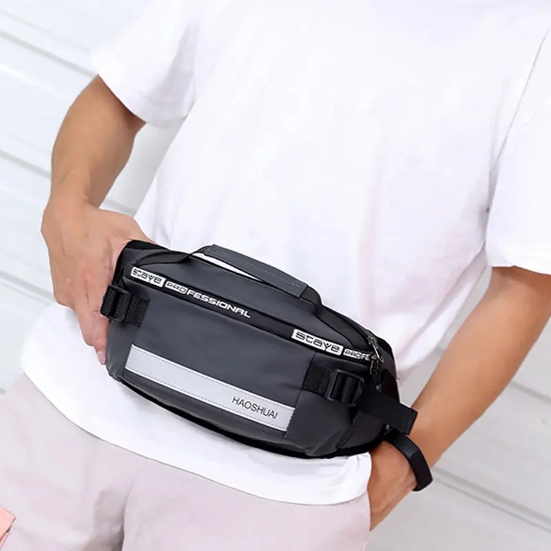 2025 Large Capacity Anti-theft Male Belt Close-Fitting Waist Bags Multi-Functional Shoulder Bag Men Nylon Fanny Chest Fanny Pack