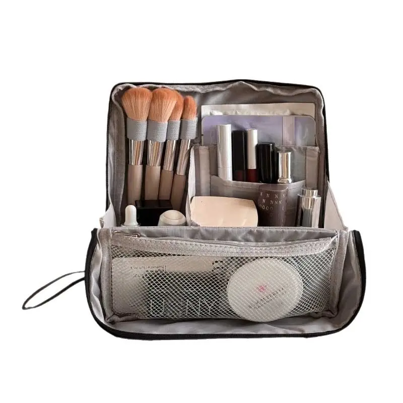 Vertical Makeup Bag Standable Large Capacity Skincare Storage Bag Partitioned Multi-Compartment Cosmetic Organizer Women сумка