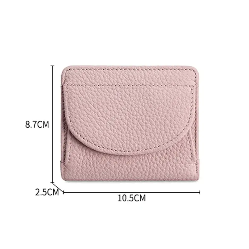 Genuine Leather RFID ID Credit Bank Business Card Holder Cowhide Coin Purse Bags Luxury Clutch Slim Pocket Wallets for Women