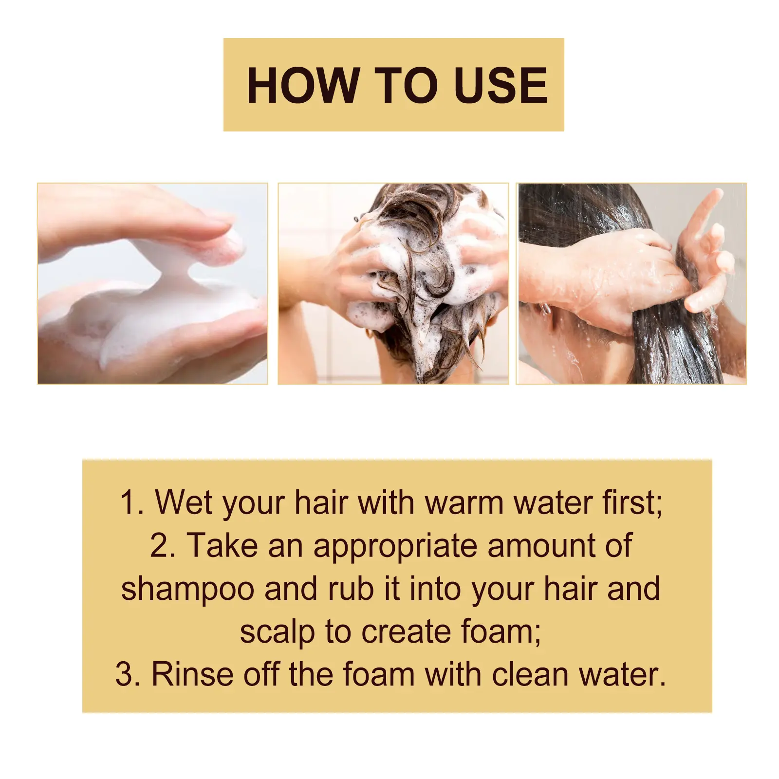 Collagen Shampoo for Dry Hair Cleaning Remove Dandruff Relieve Itching Scalp Treatment Shampoo Moisturizing Hair Care Products