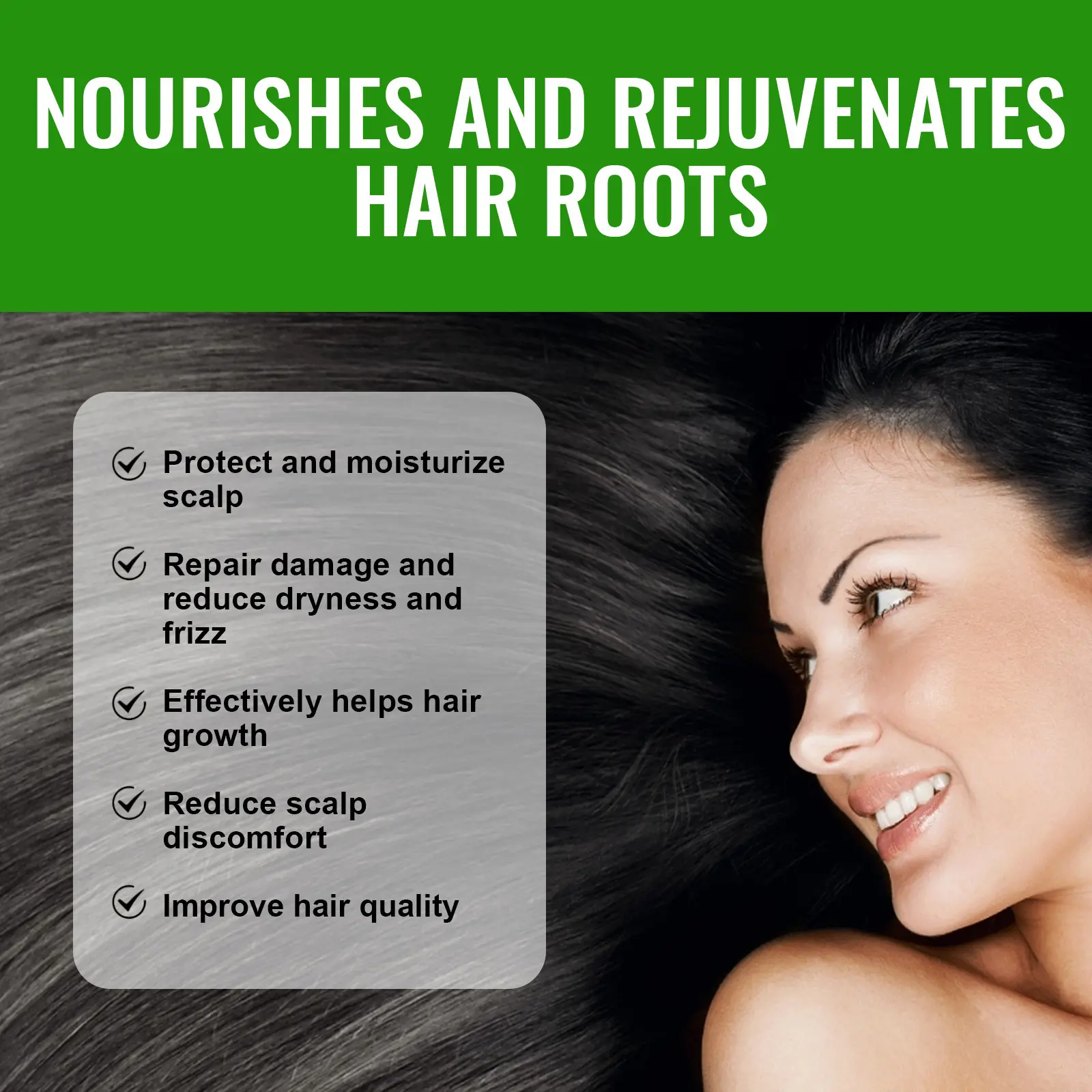 Hair Growth Treatment Protect Moisturize Scalp Improve Hair Quality Natural Hair Nutrient Solution For Men Women Hair Root Spray