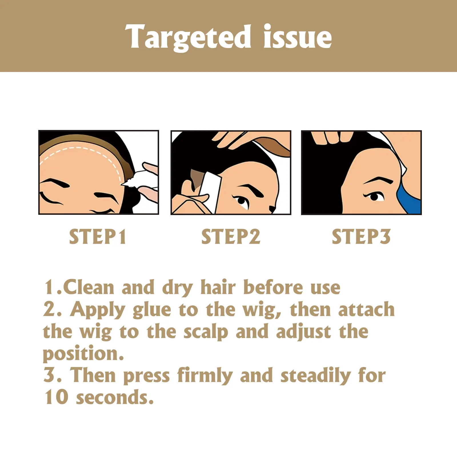 38ml Lace Wig Glue Waterproof For Front Wig/Toupee/Closure/Tape Hair Extension Clear Remover For Adhesive Tape With Glue Remover