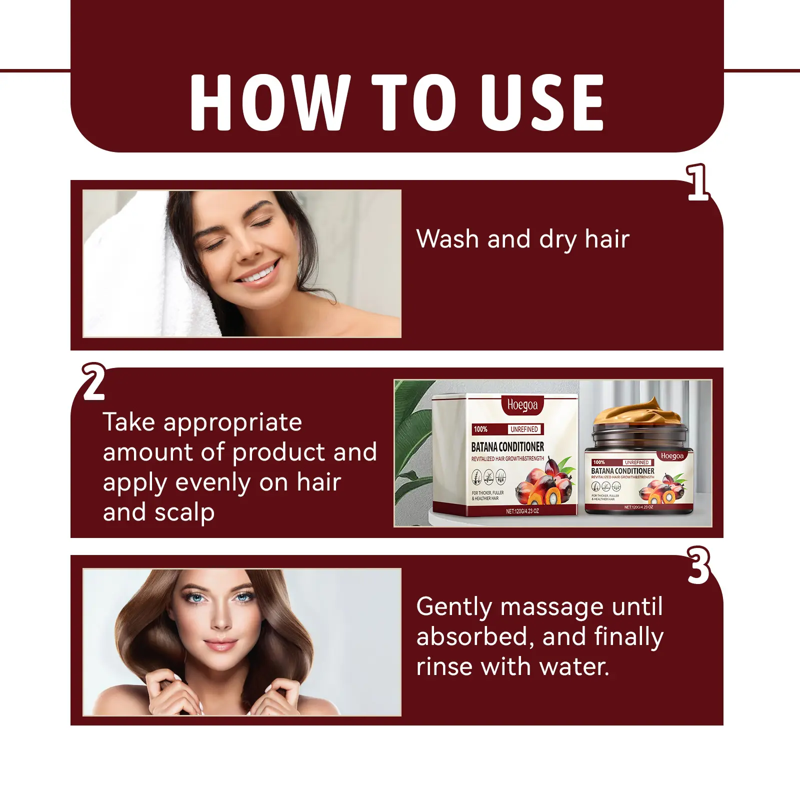 Batana Hair Growth Conditioner Eliminate Split End Moisturize Smooth Reduce Loss Scalp Treatment improve Root Hair Repairing Oil