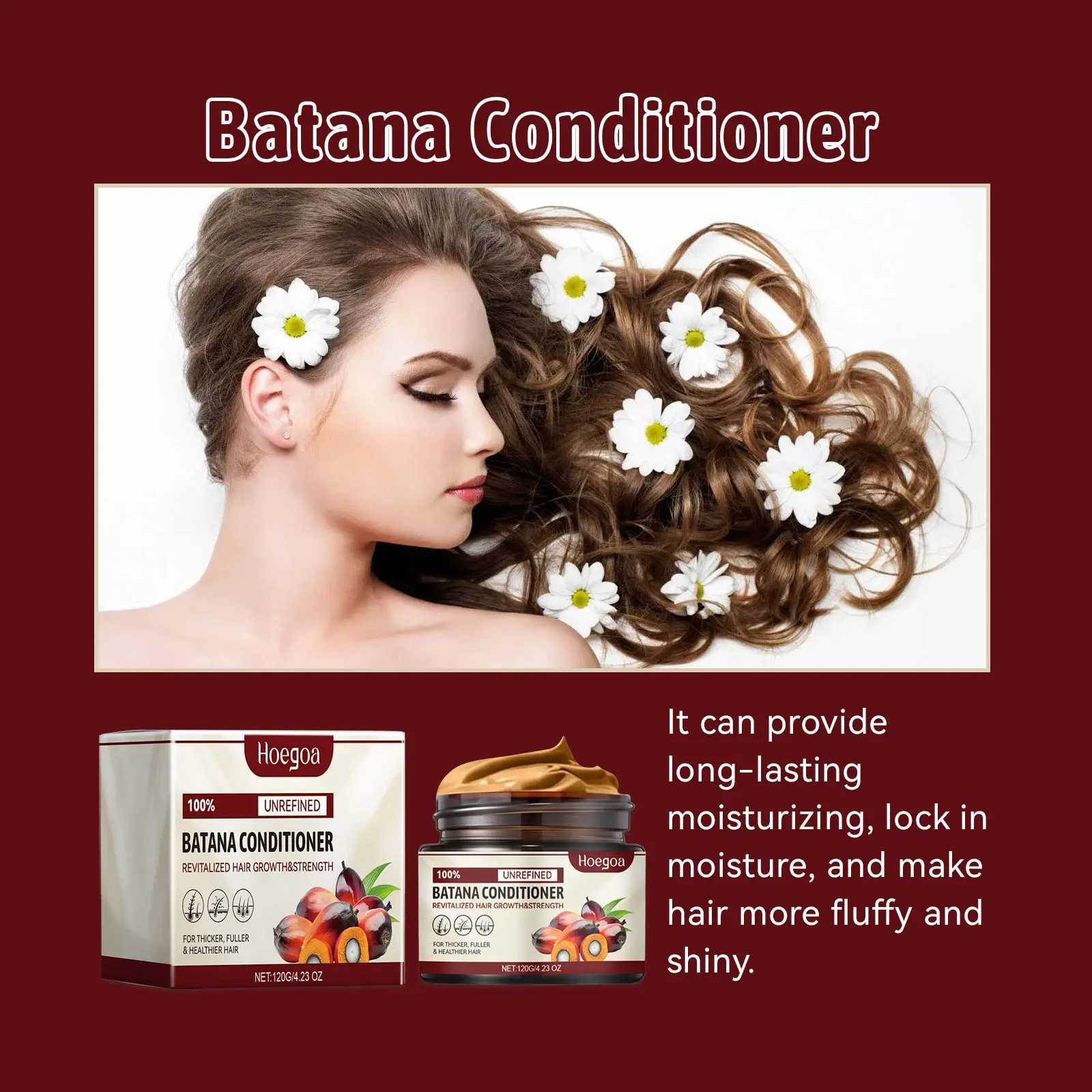 Batana Hair Growth Conditioner Eliminate Split End Moisturize Smooth Reduce Loss Scalp Treatment improve Root Hair Repairing Oil
