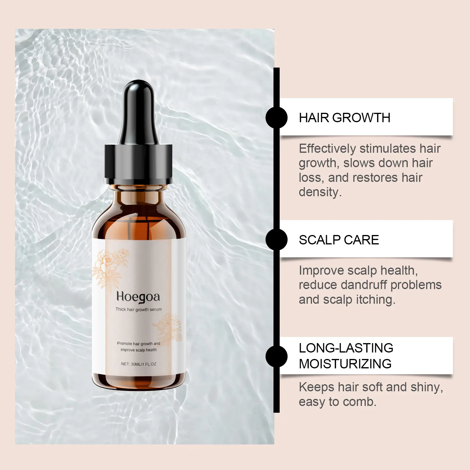 Hair Growth Oil Reduce Loss Keep Smooth Atomizing Nourishing Damage Baldness Essential Scalp Treatment Black Hair Care Essence