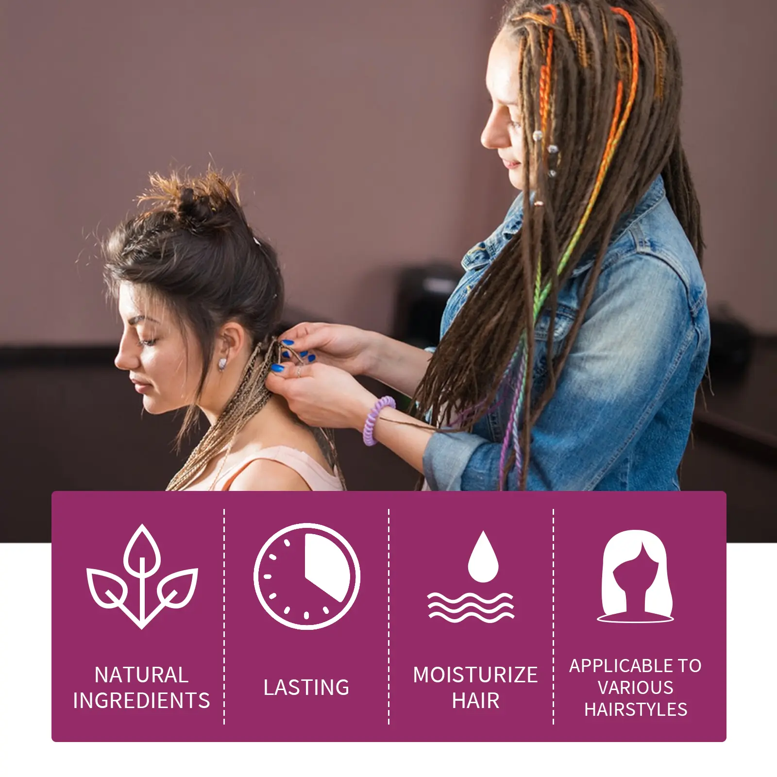 Styling Braiding Gel Wax Anti-Frizz Reduce Hair Damage Smooth Lasting Edge Control Twist Broken Hair Finishing Shaping Cream