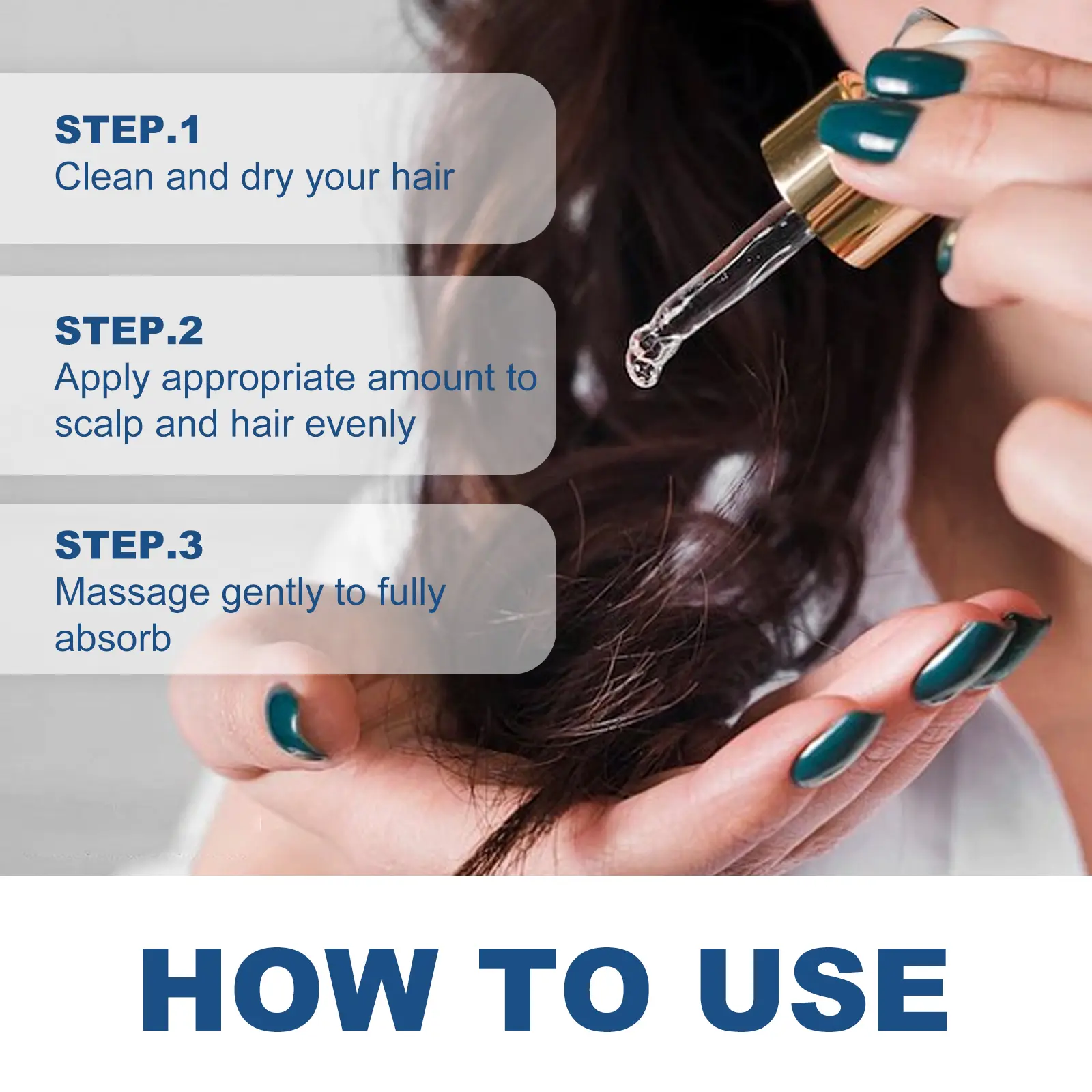 Hoegoa Nourishing Hair Care Essential Oil Repair dry hair end and frizzy hair Nourishing smooth hair care Essential oil