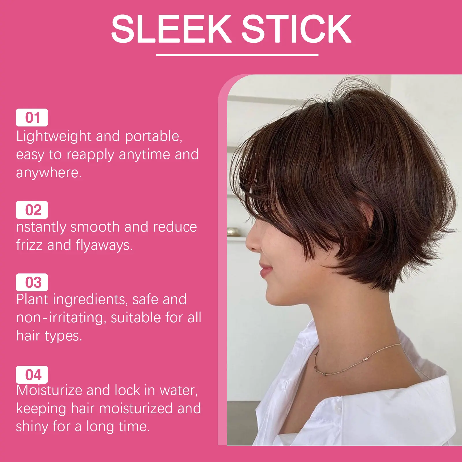 Aloe Hair Styling Stick Keep Fluffy Molding Edge Reduce Broke Improve Frizzy Non Greasy Long Lasting Restore Luster Hair Wax Gel