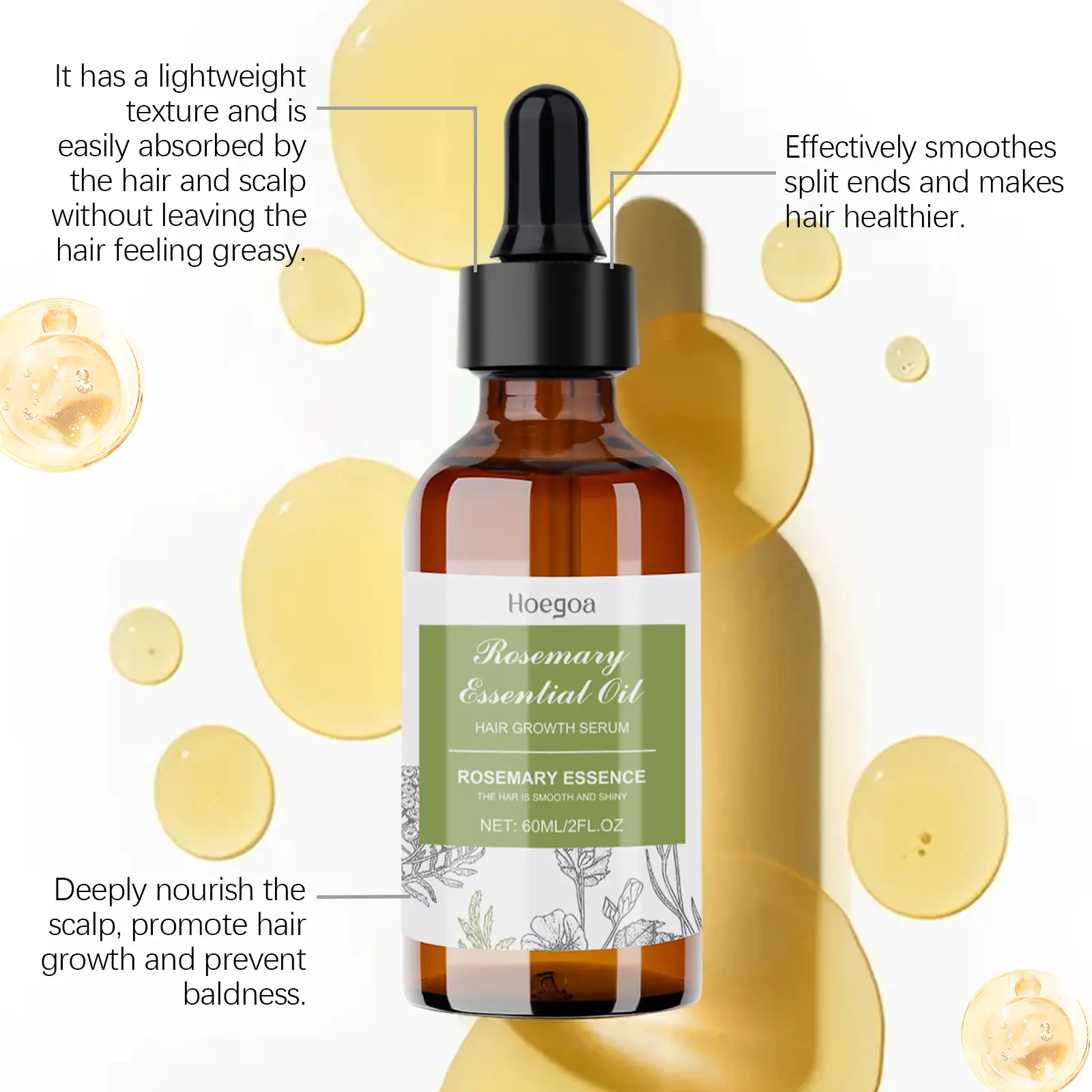 Hair Care Oils Keep Smoothing Repair Damaged Deeply Nourishing Growth Prevent Loss Straightening Dry Natural Hair Essential Oil